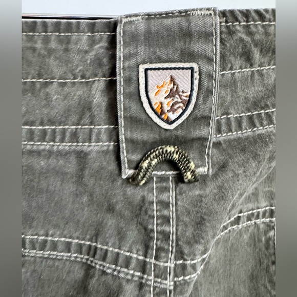 KÜHL Ramblr shorts olive green vintage patina dye cargo pockets Men 38 - Picture 13 of 15